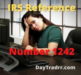 What is irs reference number 1242